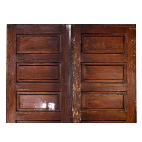 #34476 61x91 Salvaged Oak Pocket Doors image 5