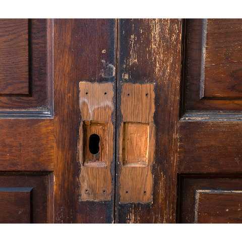 #34476 61x91 Salvaged Oak Pocket Doors image 7