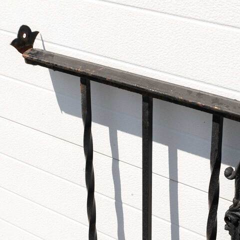 #34551 Salvaged Vintage Cast Iron Railing Section image 3