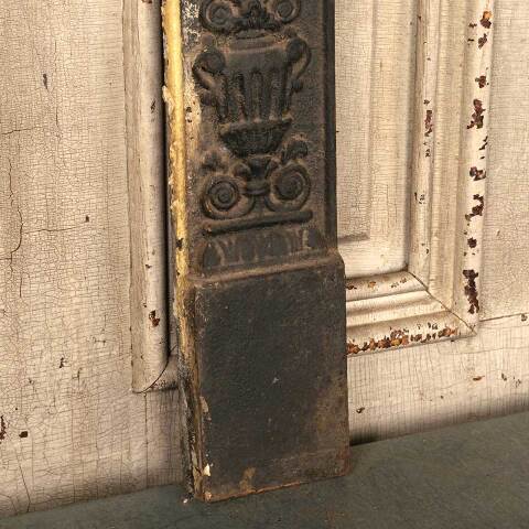 #34557 25x31 Antique Cast Iron Fireplace Surround image 4