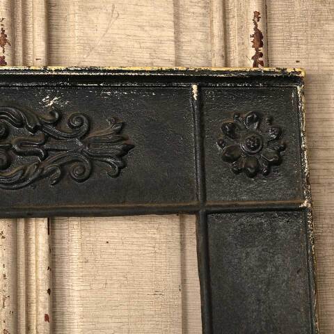#34557 25x31 Antique Cast Iron Fireplace Surround image 6