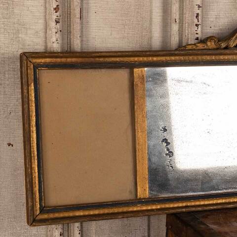 #34606 33x13 Antique Wall Mirror w/ Photo Frames image 2