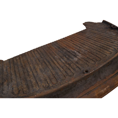 #34888 Salvaged Antique Cast Iron Fireplace Fender image 3