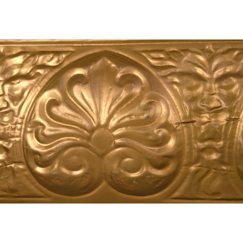 #35421 Salvaged Antique Pressed Tin Crown Molding image 3