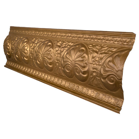 #35421 Salvaged Antique Pressed Tin Crown Molding image 5