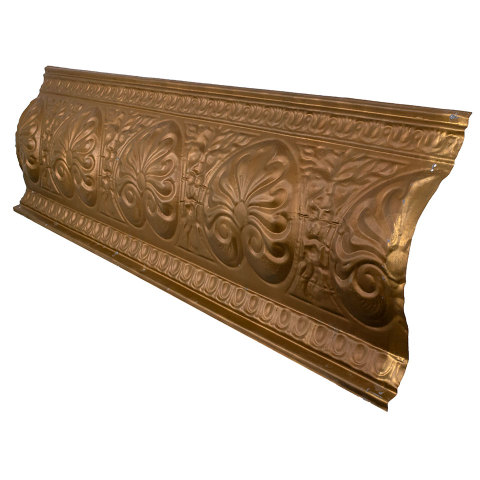 #35422 Salvaged Antique Pressed Tin Crown Molding image 5