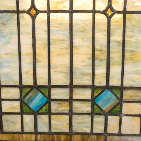 #35580 30x67 Antique Stained Glass Window Sashes image 7