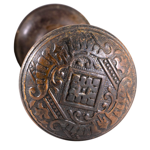 #35702 Antique Corbin Canton Doorknobs image 3