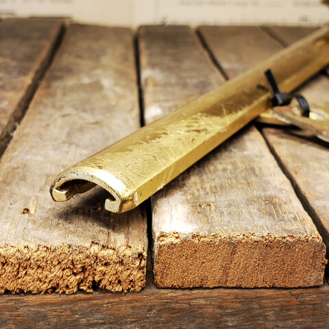 #35802 9" Brass Slide Bolt with Strike Plate image 4