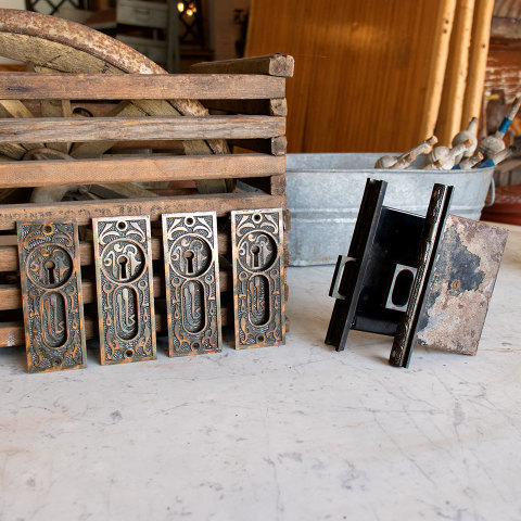 #35818 Antique Mallory Wheeler Pocket Door Set image 2