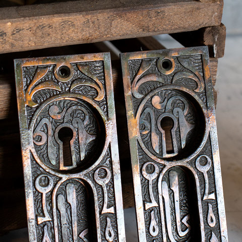 #35818 Antique Mallory Wheeler Pocket Door Set image 3