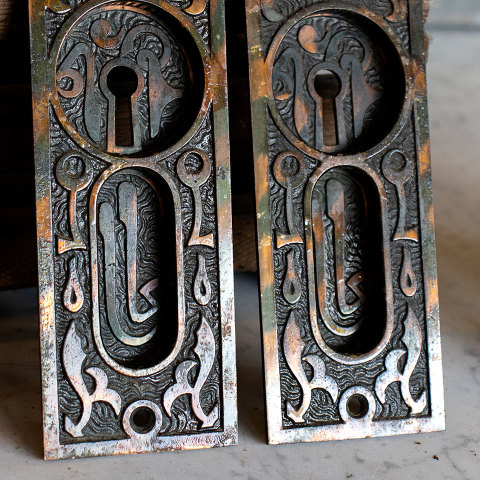 #35818 Antique Mallory Wheeler Pocket Door Set image 4