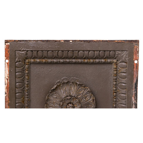 #35924 Antique Cast Iron Rosette Panel image 2
