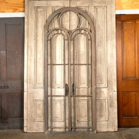 #36141 Salvaged Arched Top Church Window Frame image 5