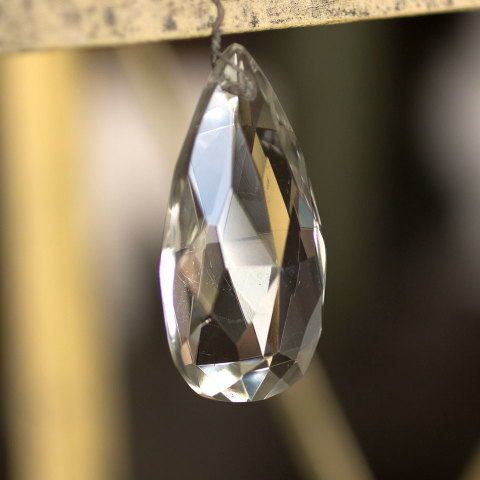 #36264 Large Teardrop Chandelier Prism image 3