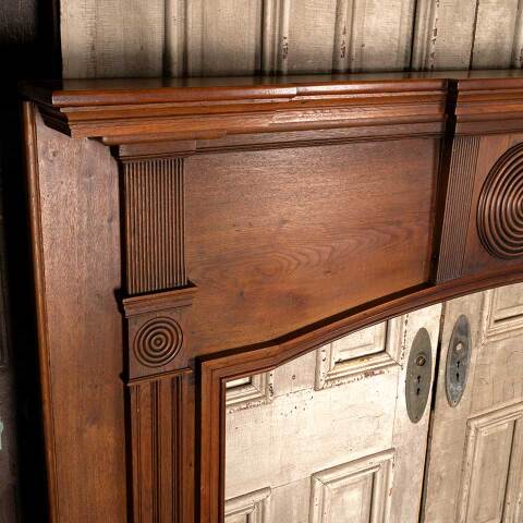 #36563 Salvaged Antique Wood Fireplace Mantel image 2