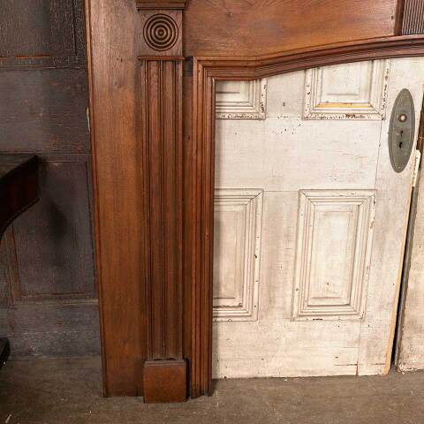 #36563 Salvaged Antique Wood Fireplace Mantel image 3