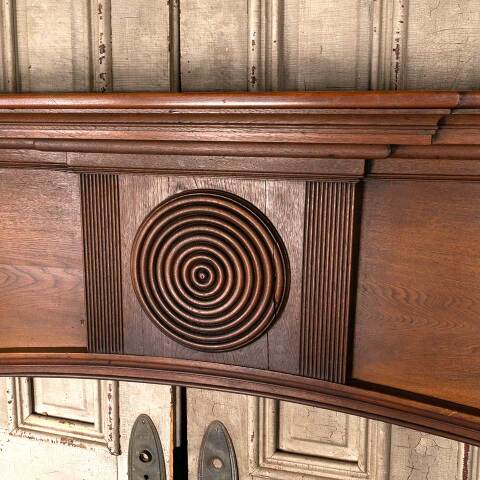 #36563 Salvaged Antique Wood Fireplace Mantel image 4