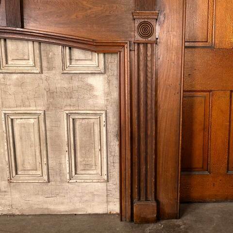 #36563 Salvaged Antique Wood Fireplace Mantel image 7