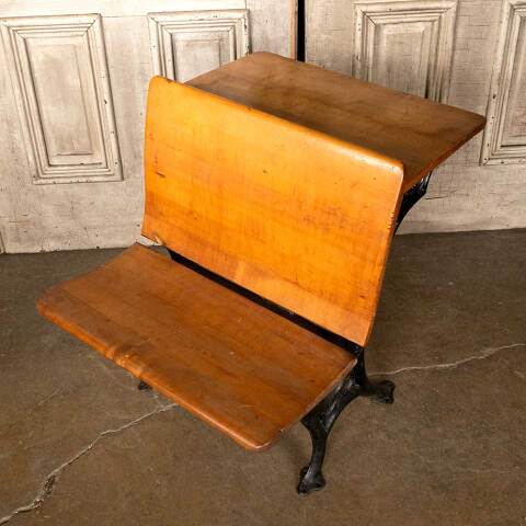 #37032 Antique ECLIPSE 3 Schoolhouse School Desk image 2