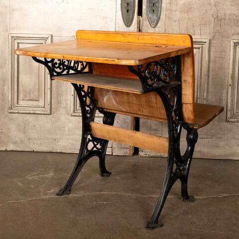 #37032 Antique ECLIPSE 3 Schoolhouse School Desk image 6
