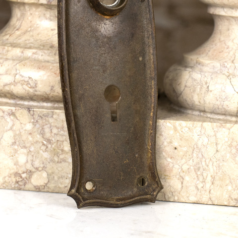 #37355 Antique Metal Doorknob Backplate image 4