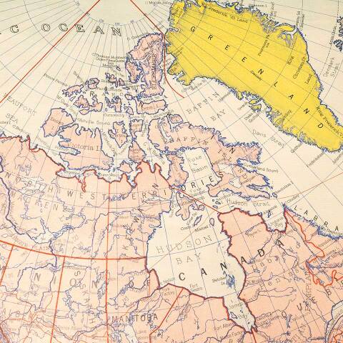 #37432 Vintage Classroom Map of North America image 2