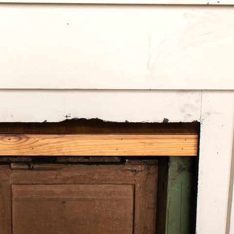 #37574 Salvaged Wood Fireplace Mantel image 3