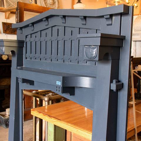 #37637 Salvaged Wood Fireplace Mantel image 5