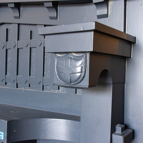 #37637 Salvaged Wood Fireplace Mantel image 6