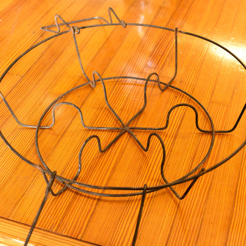 #37768 Antique Metal Wire Mason Canning Jar Caddy image 4