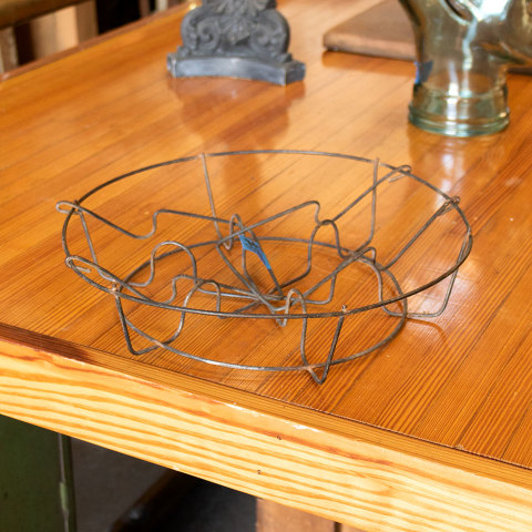 #37768 Antique Metal Wire Mason Canning Jar Caddy image 2