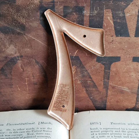 #37784 Metal House Number 7 image 3