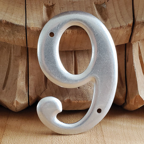 #37801 Metal House Number 6 or 9 image 2
