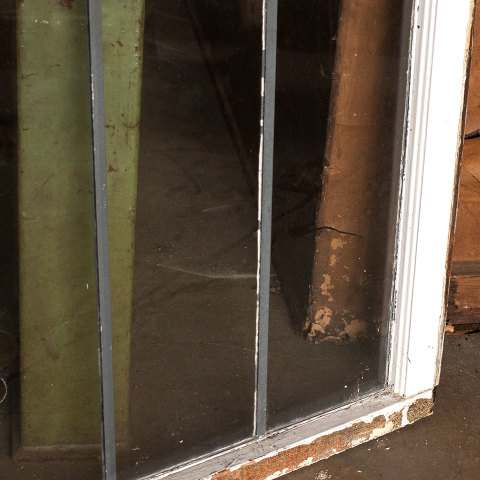 #37949 40x28 Antique Leaded Glass Window Sash image 2