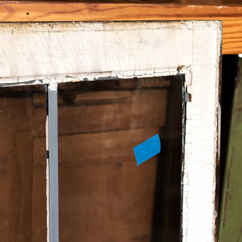 #37950 Salvaged Leaded Glass Window Sash image 4