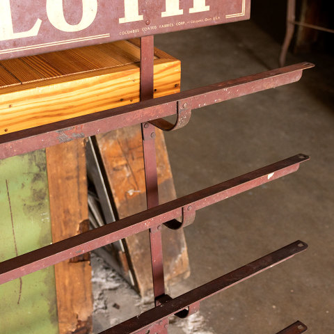 #37995 Columbus Oil Cloth Metal Wall Rack image 4