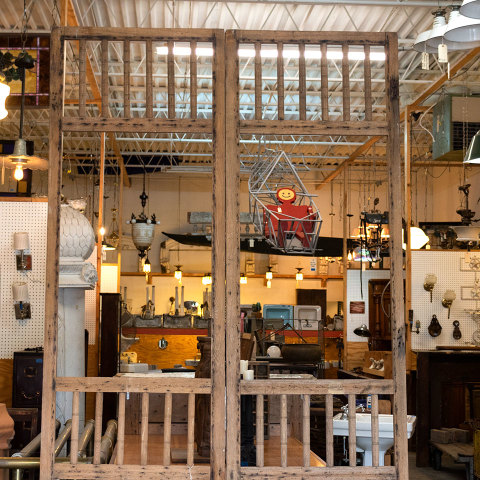 #38006 31x112 Antique Oak Screen Doors image 6