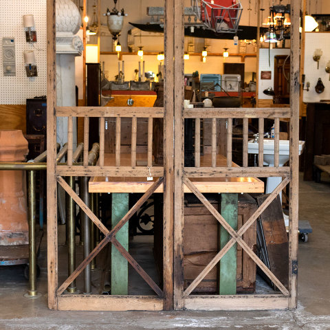 #38006 31x112 Antique Oak Screen Doors image 7