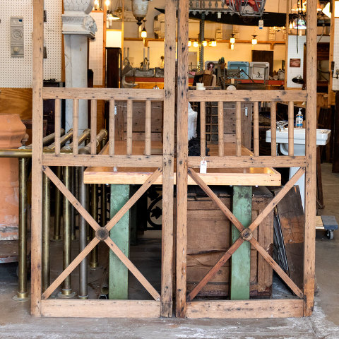 #38006 31x112 Antique Oak Screen Doors image 2