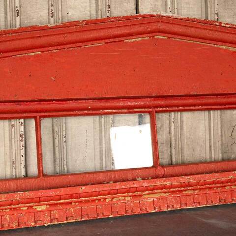 #38007 Salvaged Painted Wood Entry Door Pediment image 3