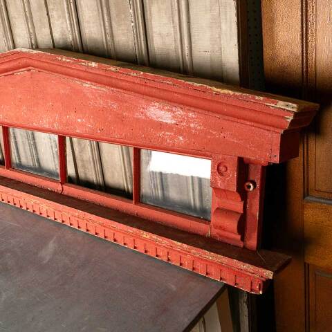 #38007 Salvaged Painted Wood Entry Door Pediment image 4