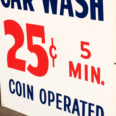#38055 Double Sided Metal CAR WASH Sign image 2