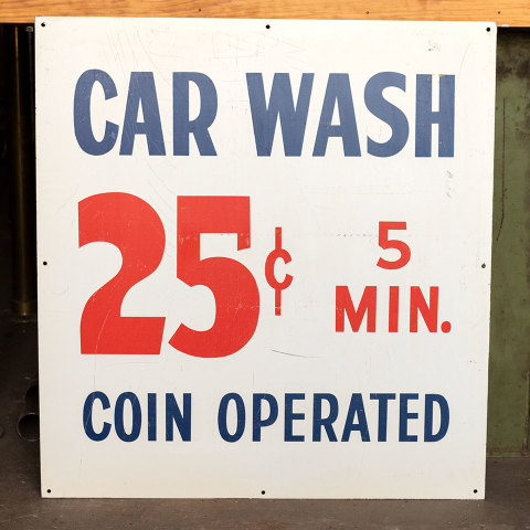 #38055 Double Sided Metal CAR WASH Sign image 4
