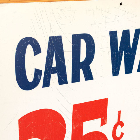 #38055 Double Sided Metal CAR WASH Sign image 5