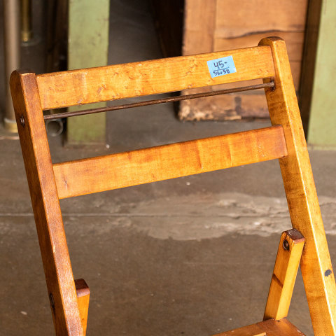 #38058 Vintage Wood Folding Chair image 2