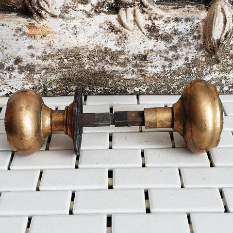 #38118 Antique Sargent Entry Doorknob Hardware image 3