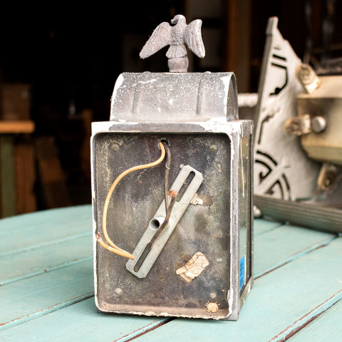 #38150 Salvaged Exterior Sconce with Eagle Finial image 5