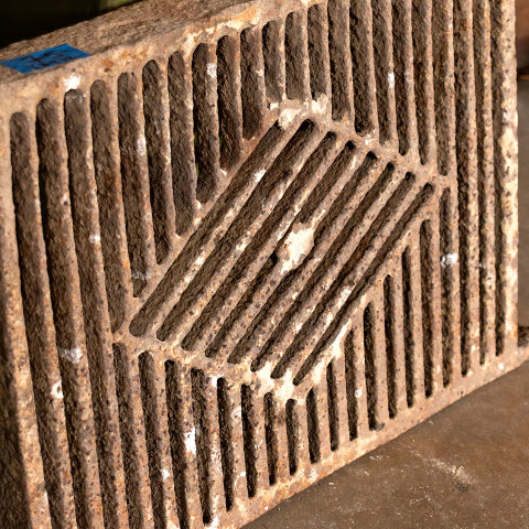 #38212 Salvaged Cast Iron Foundation Vent Grate image 2