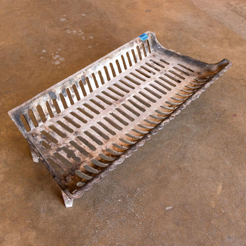 #38232 Salvaged Cast Iron Fireplace Log Holder image 3